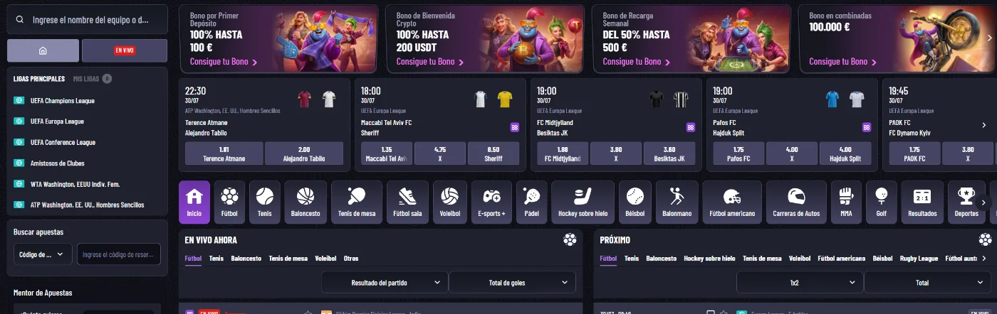 MrPacho Casino Apuestas Deportivas MrPacho Casino casa de apuestas deportivas con eventos en vivo y cuotas